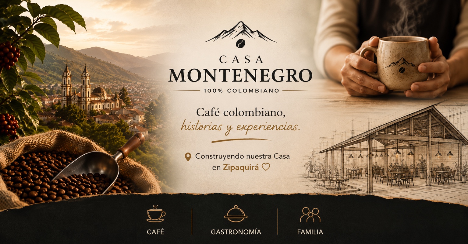 Portada Casa Montenegro - Arquitectura y Café en Zipaquirá